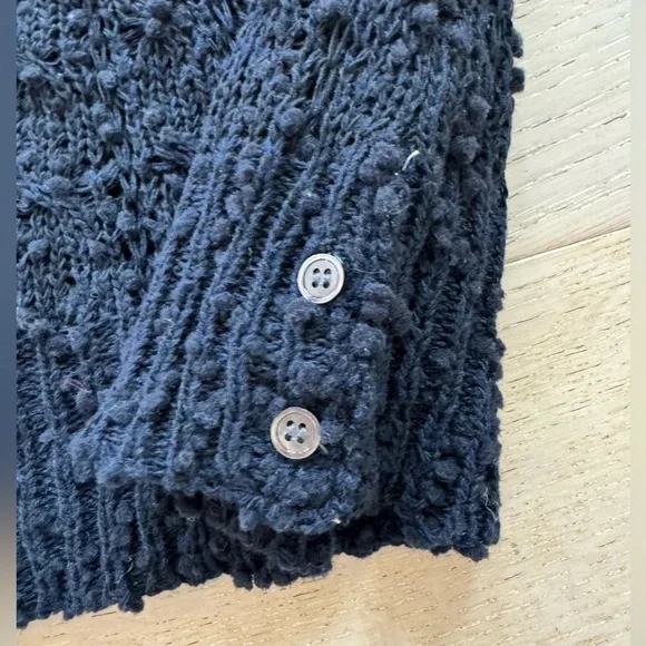 THOM BROWNE Women's 4-Bar Loopback Crewneck Sweater Navy Blue 36 Small - Picture 7 of 11